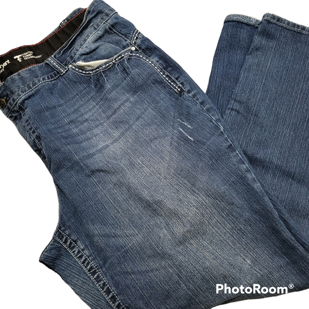 LANE BRYANT BOOTCUT TUMMY TIGHTER DENIM JEANS SIZE 24